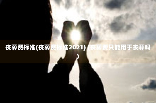 丧葬费标准(丧葬费标准2021) (丧葬费只能用于丧葬吗)