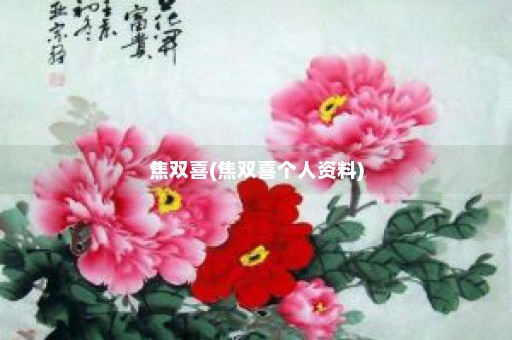 焦双喜(焦双喜个人资料)