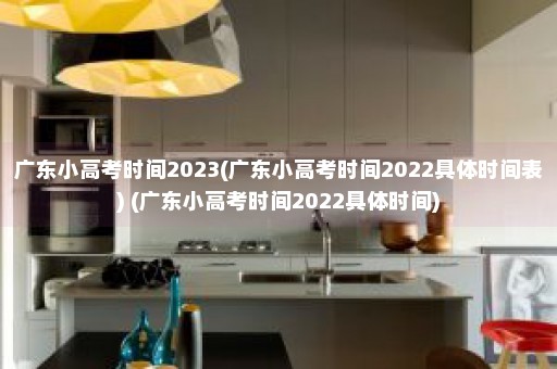 广东小高考时间2023(广东小高考时间2022具体时间表) (广东小高考时间2022具体时间)