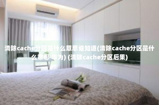 清除cache分区是什么意思谁知道(清除cache分区是什么意思 华为) (清除cache分区后果)