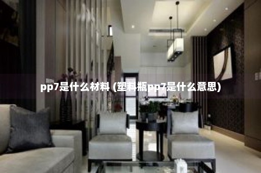 pp7是什么材料 (塑料瓶pp7是什么意思)