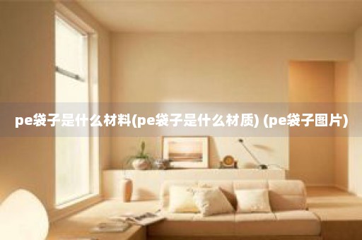 pe袋子是什么材料(pe袋子是什么材质) (pe袋子图片)