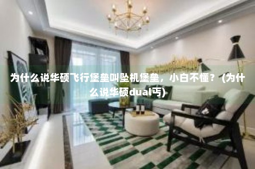 为什么说华硕飞行堡垒叫坠机堡垒，小白不懂？ (为什么说华硕dual丐)