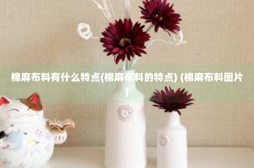 棉麻布料有什么特点(棉麻布料的特点) (棉麻布料图片)