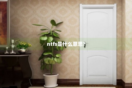 ntfs是什么意思?