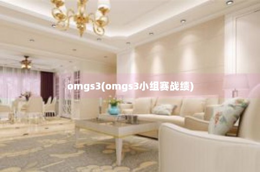 omgs3(omgs3小组赛战绩)