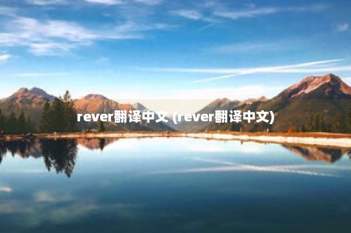 rever翻译中文 (rever翻译中文)