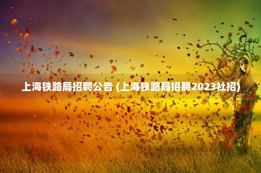 上海铁路局招聘公告 (上海铁路局招聘2023社招)