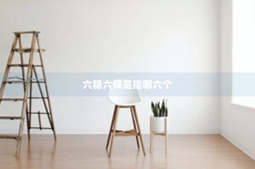 六稳六保是指哪六个