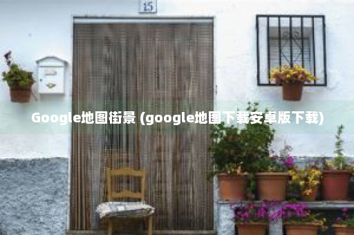 Google地图街景 (google地图下载安卓版下载)