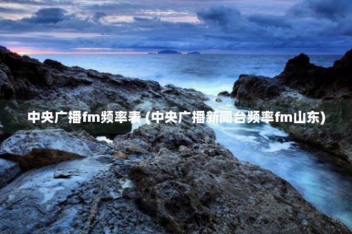 中央广播fm频率表 (中央广播新闻台频率fm山东)