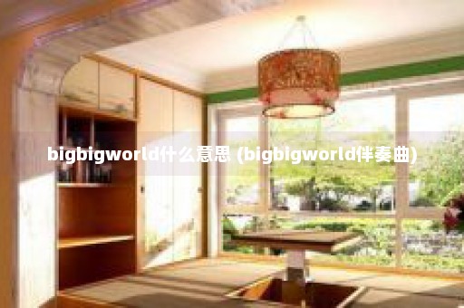 bigbigworld什么意思 (bigbigworld伴奏曲)