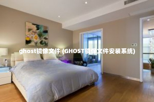 ghost镜像文件 (GHOST镜像文件安装系统)