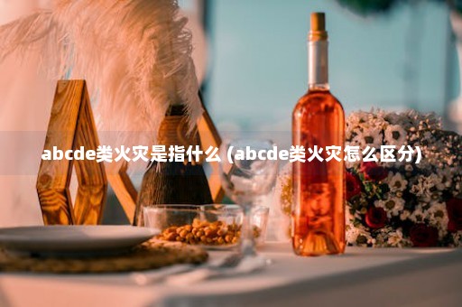 abcde类火灾是指什么 (abcde类火灾怎么区分)