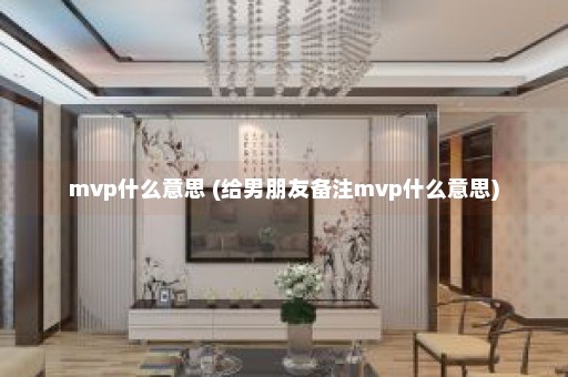 mvp什么意思 (给男朋友备注mvp什么意思)