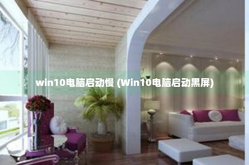 win10电脑启动慢 (Win10电脑启动黑屏)