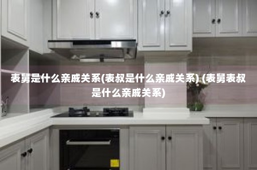 表舅是什么亲戚关系(表叔是什么亲戚关系) (表舅表叔是什么亲戚关系)