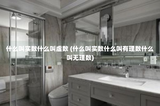 什么叫实数什么叫虚数 (什么叫实数什么叫有理数什么叫无理数)