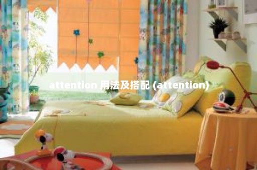 attention 用法及搭配 (attention)