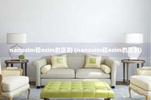 nanosim和esim的区别 (nanosim和esim的区别)