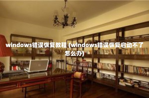 windows错误恢复教程 (windows错误恢复启动不了怎么办)