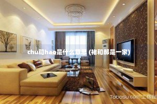 chu和hao是什么意思 (褚和郝是一家)