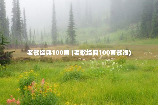 老歌经典100首 (老歌经典100首歌词)