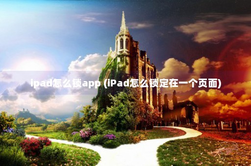 ipad怎么锁app (iPad怎么锁定在一个页面)