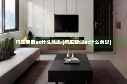 汽车空调ac什么意思 (汽车空调ac什么意思)