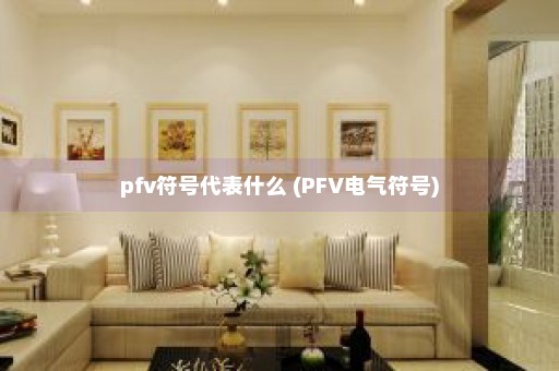 pfv符号代表什么 (PFV电气符号)