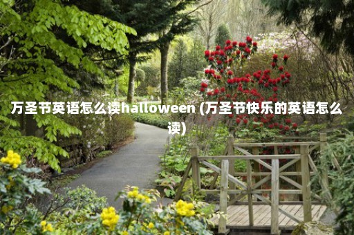 万圣节英语怎么读halloween (万圣节快乐的英语怎么读)