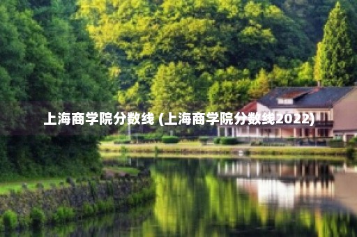 上海商学院分数线 (上海商学院分数线2022)