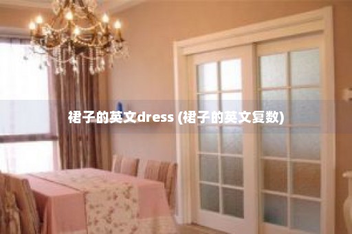 裙子的英文dress (裙子的英文复数)