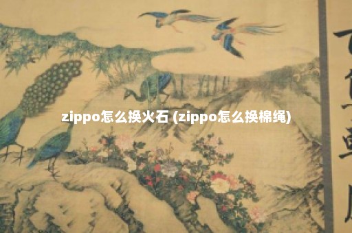 zippo怎么换火石 (zippo怎么换棉绳)