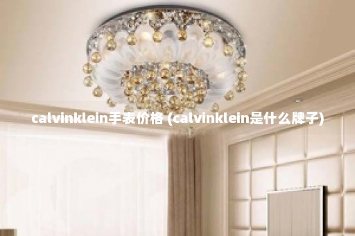 calvinklein手表价格 (calvinklein是什么牌子)