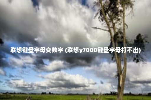 联想键盘字母变数字 (联想y7000键盘字母打不出)