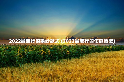 2022最流行的婚纱款式 (2022最流行的伤感情歌)