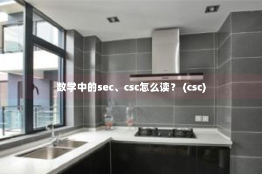 数学中的sec、csc怎么读？ (csc)