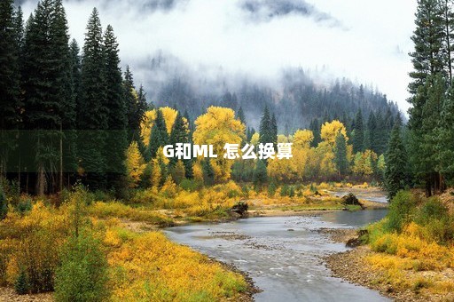 G和ML 怎么换算