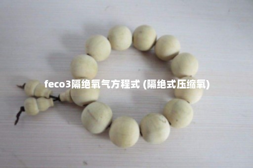 feco3隔绝氧气方程式 (隔绝式压缩氧)