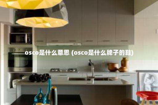 osco是什么意思 (osco是什么牌子的鞋)