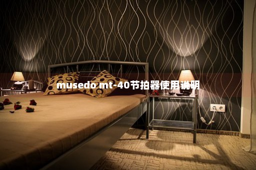 musedo mt-40节拍器使用说明