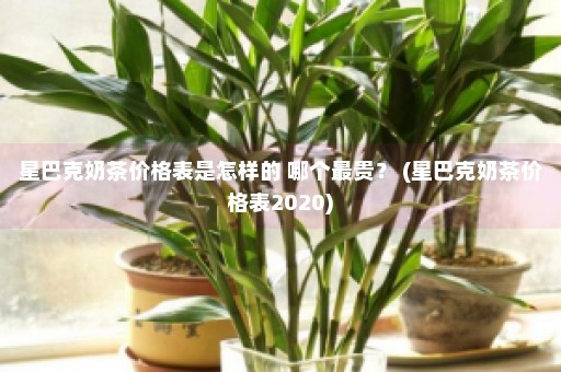 星巴克奶茶价格表是怎样的 哪个最贵？ (星巴克奶茶价格表2020)