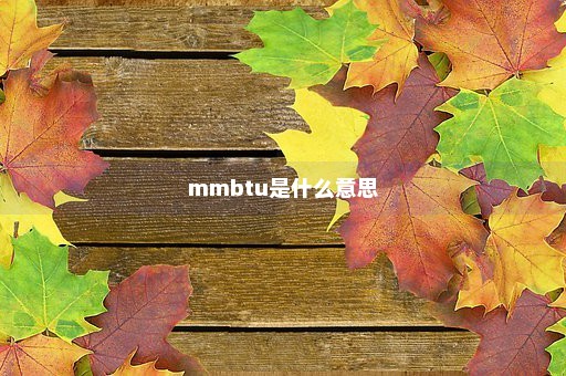 mmbtu是什么意思