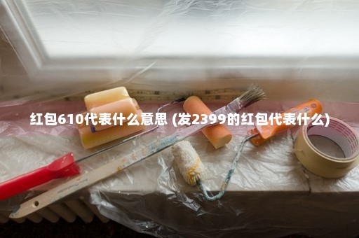 红包610代表什么意思 (发2399的红包代表什么)