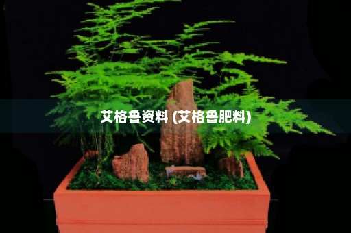 艾格鲁资料 (艾格鲁肥料)