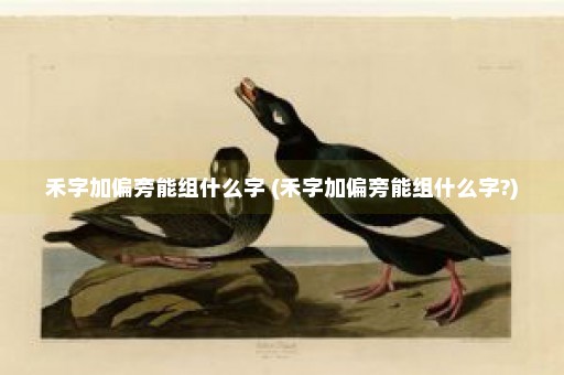 禾字加偏旁能组什么字 (禾字加偏旁能组什么字?)