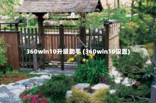 360win10升级助手 (360win10设置)