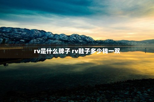 rv是什么牌子 rv鞋子多少钱一双