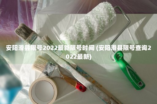 安阳滑县限号2022最新限号时间 (安阳滑县限号查询2022最新)